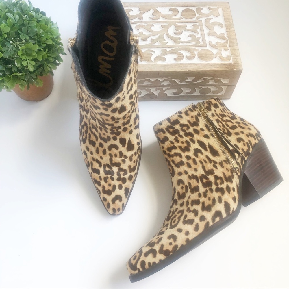 Sam Edelman • Walden Leopard Ankle Boots.. FINAL SALE***